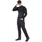 Мужские тактические брюки штаны с карманами военные для рыбалки похода охоты ZEPMA АН5709 черные Размер М - изображение 6