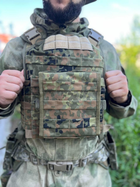 Мілітарна сумка/підсумок під аптечку (самоскид) CORDURA 1000D АПТЕЧКА НАТО 19х19х3 см Флекторн (UAN-01) Піксель - зображення 7