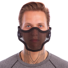 Маска защитная пол-лица из стальной сетки для пейнтбола Zelart CM01 Black - изображение 2