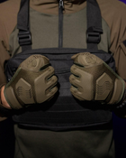 Тактические перчатки с пальцами BEZET Protective M хаки - изображение 3