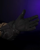 Тактичні рукавички з пальцями BEZET Protective M чорний - зображення 4