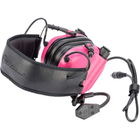 Наушники тактические активные с микрофоном Earmor M32 MOD3 Pink (M32-MOD3-Pink) - изображение 3