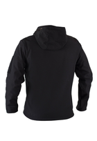 Куртка тактична на блискавці з капюшоном soft shell M garpun black - зображення 4