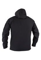Куртка тактическая на молнии с капюшоном soft shell S oborona black - изображение 5