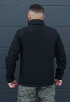 Куртка тактична на блискавці з капюшоном soft shell XS garpun black - зображення 5