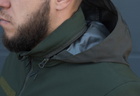Куртка тактическая на молнии с капюшоном soft shell M garpun khaki - изображение 10