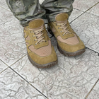 Кросівки чоловічі тактичні літні сітка ЗСУ (ЗСУ) 7103 42 р 27 см коричневі - зображення 5