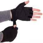 Тактичні рукавички з відкритими пальцями Zelart 8789 розмір L Black - зображення 5