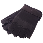 Тактичні рукавички з відкритими пальцями Zelart 8789 розмір L Black - зображення 6