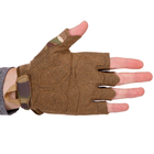 Тактичні рукавички з відкритими пальцями Zelart 8808 розмір L Camouflage - зображення 4