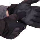 Перчатки тактические с закрытыми пальцами Zelart 8798 размер L Black - изображение 5