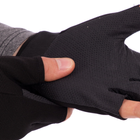 Перчатки тактические с открытыми пальцами Zelart 4379 размер L Black - изображение 3