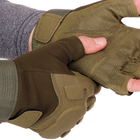 Тактичні рукавички з відкритими пальцями Zelart 8811 розмір XL Olive - зображення 3