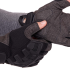 Перчатки тактические с открытыми пальцами Zelart 8808 размер XL Black - изображение 5