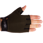Перчатки тактические с открытыми пальцами Zelart 4379 размер M Olive - изображение 4