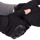 Перчатки тактические с открытыми пальцами Zelart 8805 размер L Black - изображение 4