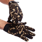 Рукавички тактичні із закритими пальцями Zelart 0527 розмір L Camouflage - зображення 4