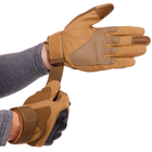 Перчатки тактические с закрытыми пальцами Zelart 8794 размер XL Khaki - изображение 5