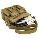 Армейская тактическая сумка наплечная Защитник 108 хаки - изображение 6