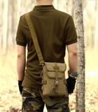 Армійська тактична сумка через плече Захисник 118 хакі - зображення 7