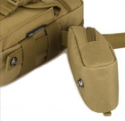 Армейская тактическая сумка наплечная Защитник 108 хаки - изображение 8