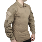 Тактическая рубашка Lesko A655 Sand Khaki XL однотонная мужская рубашка с длинными рукавами - изображение 4