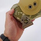 Универсальные военные налокотники тактические для армии ЗСУ, защитные ударопрочные быстросъемные налокотники Киборг койот - изображение 6