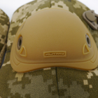 Універсальні військові налокітники тактичні для армії ЗСУ, захисні ударостійкі швидкознімні налокітники Кіборг койот - зображення 9