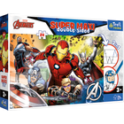 Пазли + розмальовка Trefl 41007 "Разом сильніші" Marvel: Месники (24 ел. SUPER MAXI) (5900511410075)