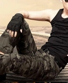 Перчатки тактические черные, беспалые, с мягкой защитой суставов , розмер XL - изображение 5