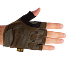 Защитные тактические военные перчатки без пальцев MECHANIX для рыбалки охоты оливковые АН5628 размер XL - изображение 3