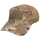 Тактична бейсболка кепка з сіткою та липучкою літня для туризму походів повсякденного носіння Woodland АН0362 One size - зображення 4