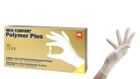 Рукавички латексні нестерильні, неопудрені, розмір M, AMPri Medcomfort Polymer Plus (100 шт) - зображення 1