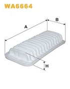 Фильтр воздуха WIX FILTERS 142/1 = WA6664 WIX Filters (WA6664)