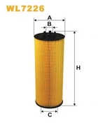 Фильтр масляный Audi A4 (B5/8D), A4 (B6,B7/8E,8H), A6 (4B/C5), A6 Quattro/Allroad, A8 (4D Wix Filters (WL7226) WIX Filters (WL7226)