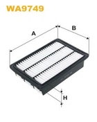 Фільтр повітря Hyundai Santa Fe II Wix Filters (WA9749) WIX Filters (WA9749)