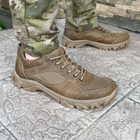 Кросівки чоловічі тактичні літні з сіткою ЗСУ 6616 45 р 29,5 см койот - зображення 7