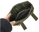 Тактическая сумка под крепление MOLLE Outdoor Tactics K2, подсумок для телефона. Зеленый. - изображение 6