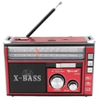 Радиоприёмник колонка с радио FM USB Bluetooth и фонариком на аккумуляторе Golon RX-381 Red/Красный