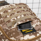 Комплект Мужской рюкзак тактический Army PUBG Battlegrounds 30л, универсальный Brown Pixel + Мужские кварцевые часы - зображення 5