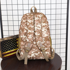 Комплект Мужской рюкзак тактический Army PUBG Battlegrounds 30л, универсальный Brown Pixel + Мужские кварцевые часы - зображення 6