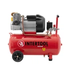 Компресор 50 л, 3 кВт, 220 В, 10 атм, 420 л/хв, 2 циліндри. INTERTOOL PT-0007