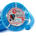 Шланг для води тришаровий, синій, 1/2", 20 м,&nbsp;армований, PVC INTERTOOL GE-4053