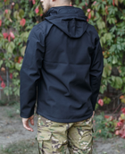 Куртка військова SoftShell L Чорна - изображение 4