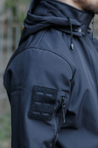 Куртка військова SoftShell M Чорна - изображение 8
