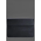 Кожаный чехол-конверт на магнитах для MacBook 15 дюйм, синий, натуральная кожа Crazy Horse, ручная работа, 38×25,5 см 58678