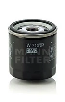 Фильтр масляный MANN W712/83 MANN-FILTER (W71283)