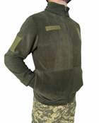 Тактична фліска ЗСУ військова кофта армійська флісова олива чоловіча XXL (54) - зображення 3