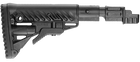 Приклад телескопічний з амортизатором FAB для AK 47, чорний (7000429) - зображення 1