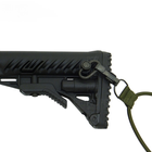 Приклад телескопический с амортизатором FAB для AK 47, черный (7000429) - изображение 3